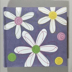 Floral Patterned Purple Album new